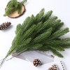 DTYDECLE 50pcs Christmas Pine Branches, Artificial Pine Needles Xmas Green