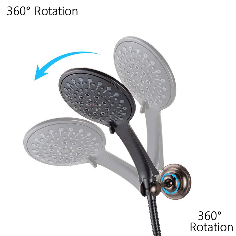 JiePai Solid Brass Adjustable Shower Holder Bracket, Wall Mount Holder