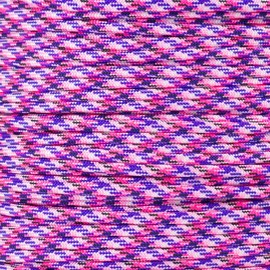 West Coast Paracord 50 Feet Type III 7 Strand Core 550 Paracord (Light Pink Camo)