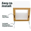 Greenco 3 Cube Floating Shelf, Easy-to-Assemble Floating Wall Mount Shelves