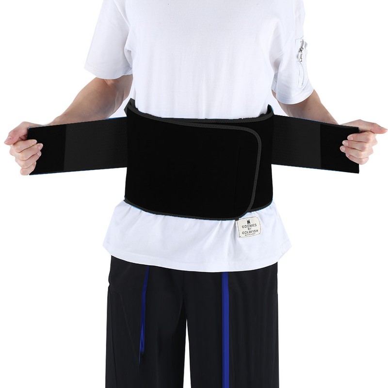 Breathable Mesh Support Exercise Belt Adjustable Waistband Fitness Waist ProtectorBlack