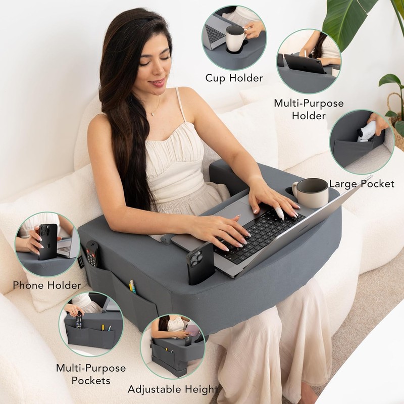Reading Pillow for Gaming – Extra Large Lap Desk &