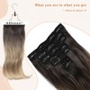 Alitozz Clip in Hair Extensions 6PCS 20 Inch - Black