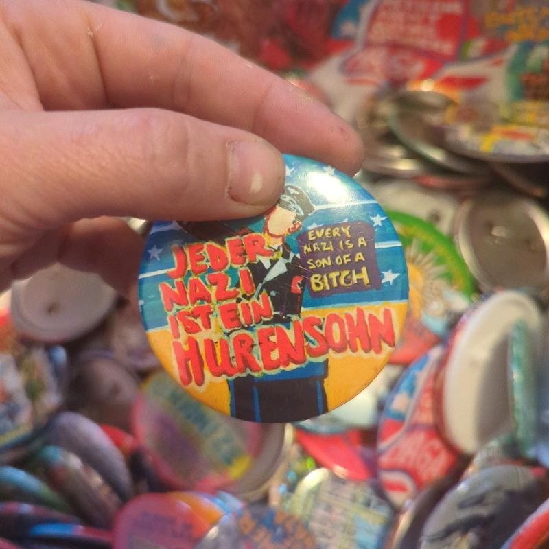 2025 PROTEST PINS -Hand pressed by Sentient Dirt:_MAGA Rebranded_Regular Pin