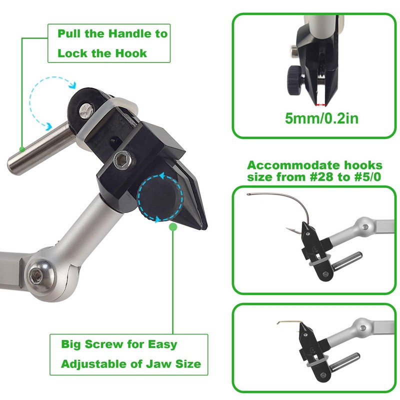 Riverruns N6201 II Generation Rotary Fly Tying Vise 360 Degree