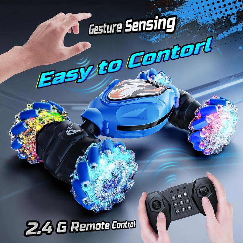 Holyton RC Stunt Car, Gesture Sensing Remote Control Car, 4WD