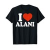 Ich liebe Alani, Ich liebe Alani, Rotes Herz T-Shirt