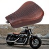 DREAMIZER Motorcycle Crocodile Brown Driver Solo Seat Soft Front Cushion