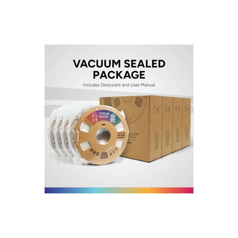OVERTURE OVERTURE PLA Filament 1.75mm PLA 3D Printer Filament, 4kg