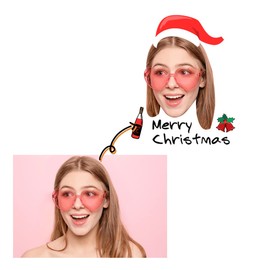 Custom Temporary Tattoos with Face Name Semi-permanent Tattoo for Christmas Birthday Party Decor Supplies 1 Set 15 Pcs