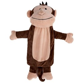 K Collection K Collection 3D Novelty Hot Water Bottle with Removable Cover - Monkey Design - Soft Plush Cover - Premium Natural Rubber