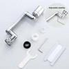 Extensor de llave universal giratorio para llave de baño y