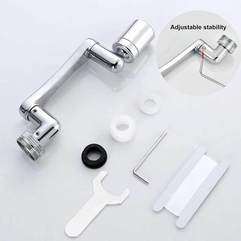 Extensor de llave universal giratorio para llave de baño y