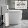 Toilet Paper Holder Stand for Max 5 Paper Rolls, Freestanding