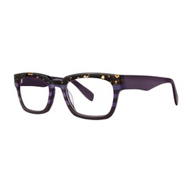 Scojo New York Benson Street Reading Glasses, Matte Textured Readers For Men And Women, Scratch Resistant, Purple Black Tortoise - 1.25 X
