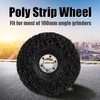 5Pcs 100mm Poly Strip Wheels, Angle Grinder Wheels Paint Rust