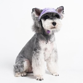 Pet Dog hat, cat hat, Sun hat, Puppy Baseball hat, Outdoor hat Suitable for Small Dogs and Cats (Purple, Medium)