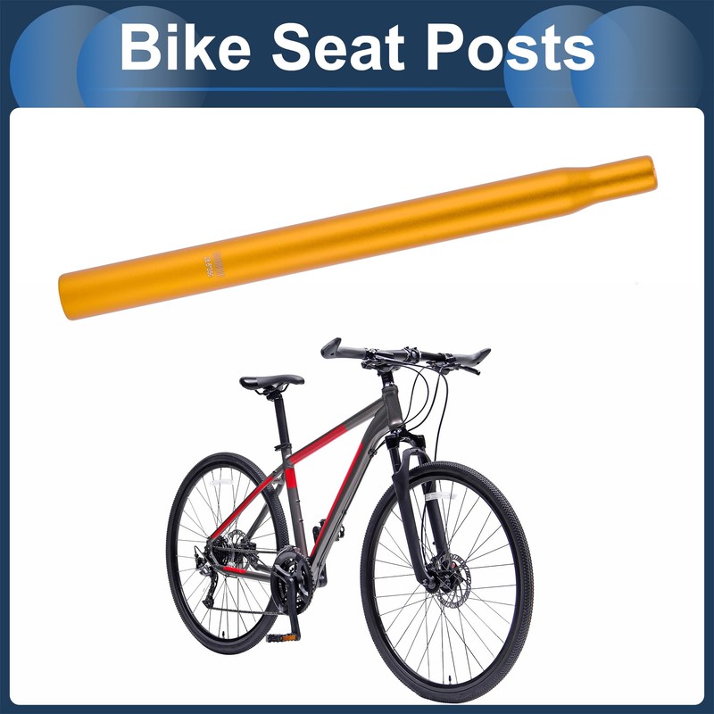 INFINAUTO Bike Seat Posts 28.6x350mm Bike Saddle Post Seat Tube