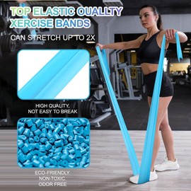 YAYUSI Bandas de Resistencia 3 Pack, Ligas Elásticas Multifuncionales, Elásticas de Material TPE para Prevenir Alergias, Juego de Bandas Elásticas para Yoga, Pilates, Estiramientos, Musculacion
