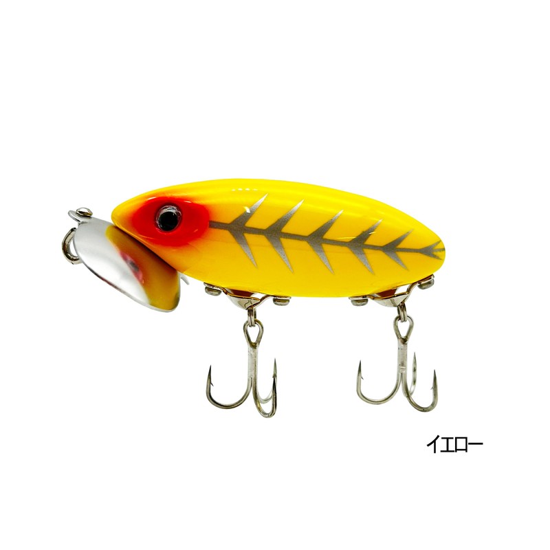 Lunahisano Lures CRAZY BUG Crazy Bug Topwater Plug Black Bass