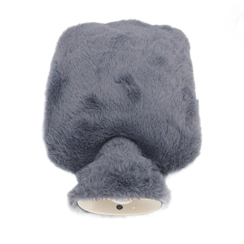 Plush Hot Water Bottle with Soft Plush Cover 2000ml Anti