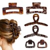 6 Pieces Hair Claw Clips for Women, Tortoise Shell Hair