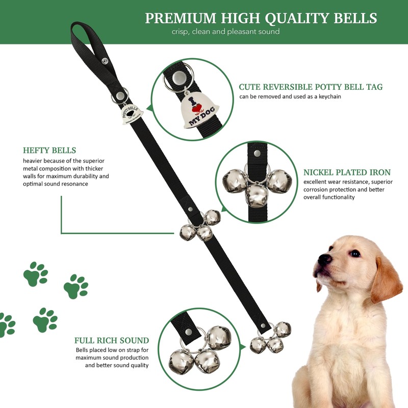 Caldwell's Pet Supply Co. Dog Potty Bells, Dog Door Bell,