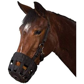 UDRENM Horse Grazing Muzzle with Halter for Horse Easy Breathe and Comfortable (M)