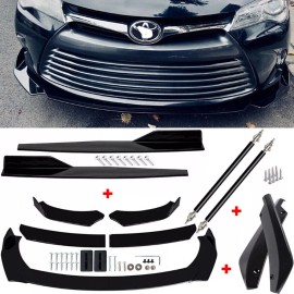 CNPAPC For Toyota Camry Front Bumper Lip Spoiler Splitter Side Skirt Rear Lip Strut Rod