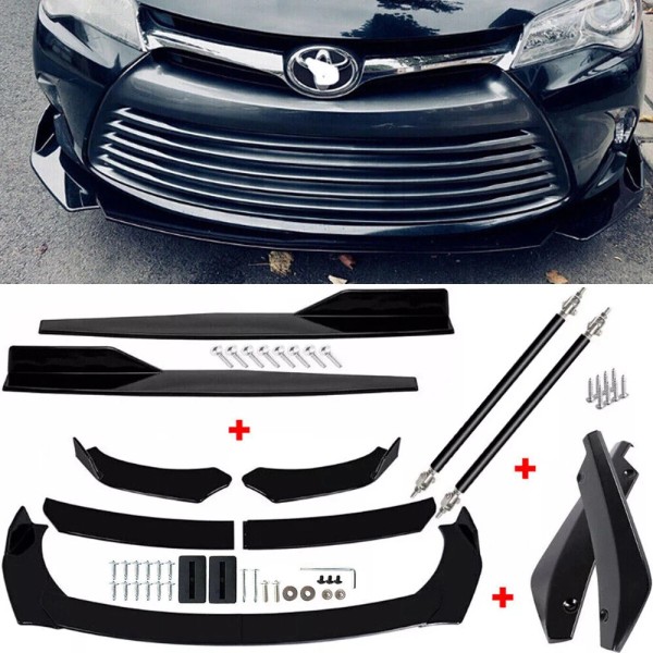 CNPAPC For Toyota Camry Front Bumper Lip Spoiler Splitter Side