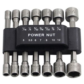 ChgImposs 14pcs/set Power Nuts Driver Drill Bit Tools Set 1/4 inch Driver Hex Socket Wrench Screw for Power Tools