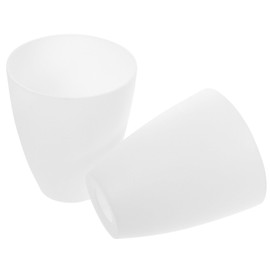 Minkissy 2pcs Small Lamp Shades Replacement Horseshoe Lampshade Chandelier Shade Pendant Lamp Cover for Torchiere Floor Table Wall Lamp White