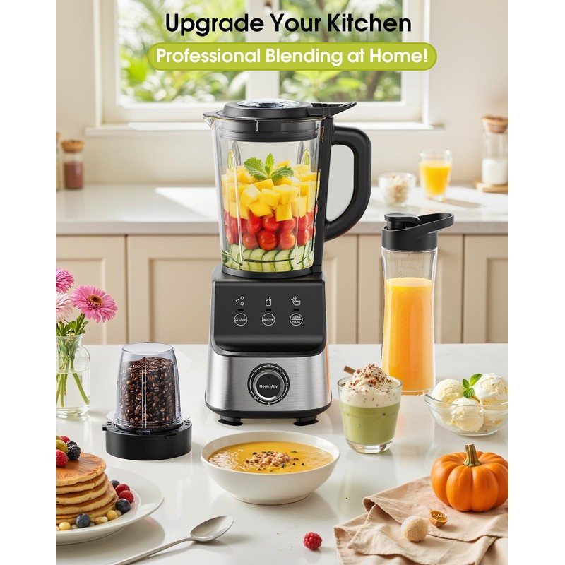 Countertop Blenders for Kitchen, 1400W Professional Blender for Smoothies, 3