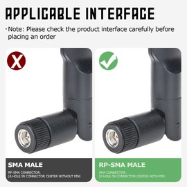 Tecreddy 4G LTE Cellular Trail Camera Antenna 8dBi RP-SMA Male Antenna 2-Pack Replacement for Spypoint Stealth Cam Cellular Trail Camera Game Camera Wildlife Hunting Camera