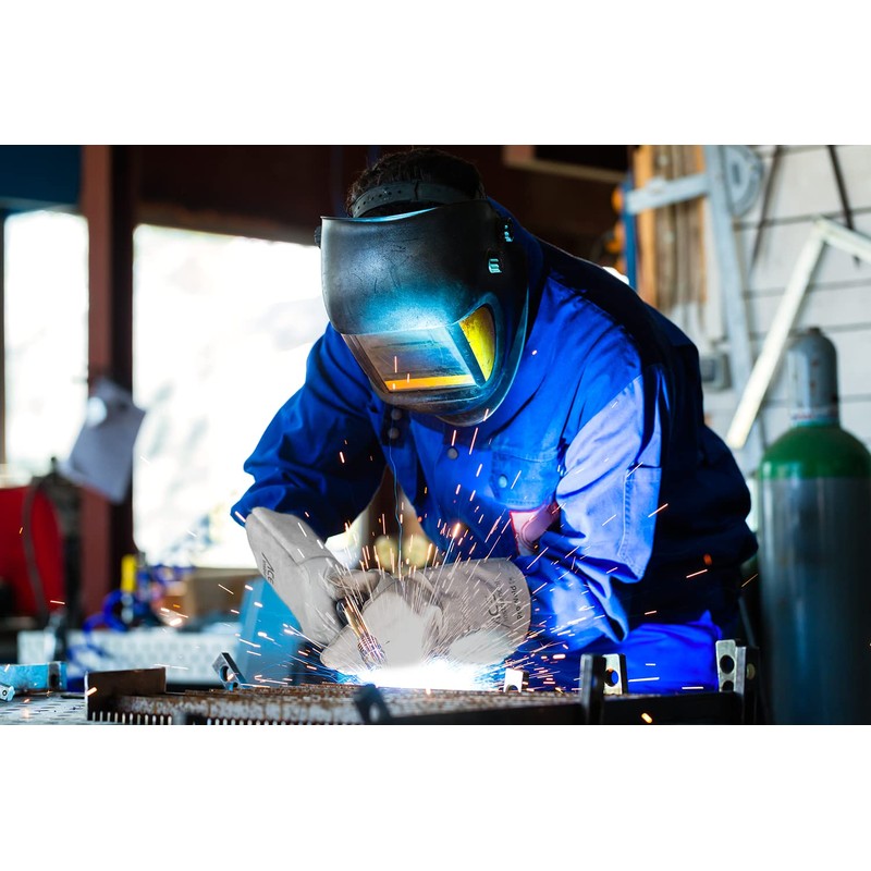 ACE ProWeld Welding Work Gloves - Protective Leather Gloves for