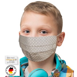 Children's Face Mask, Mouth Guard with Motif, Polka Dot Masks, Mouth Guard, Washable, Fabric Masks,