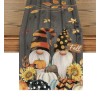 Artoid Mode Fall Gnomes Pumpkins Sunflower Maple Leaves 13" x