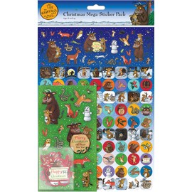 Paper Projects The Gruffalo's Child Christmas Mega Sticker Pack | Three Types of Stickers (Around 150 Total) | Reusable on Non-Porous Surfaces,Blue,29.7cm x 21cm