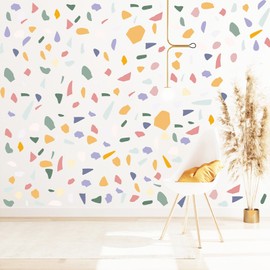 DIY Irregular Marble Wall Stickers, Water Proof and Removable Wall Art Stickers, Wall Murals for Living Room Bedroom Background, 10 Pieces PVC Wallpaper 30 * 22cm.