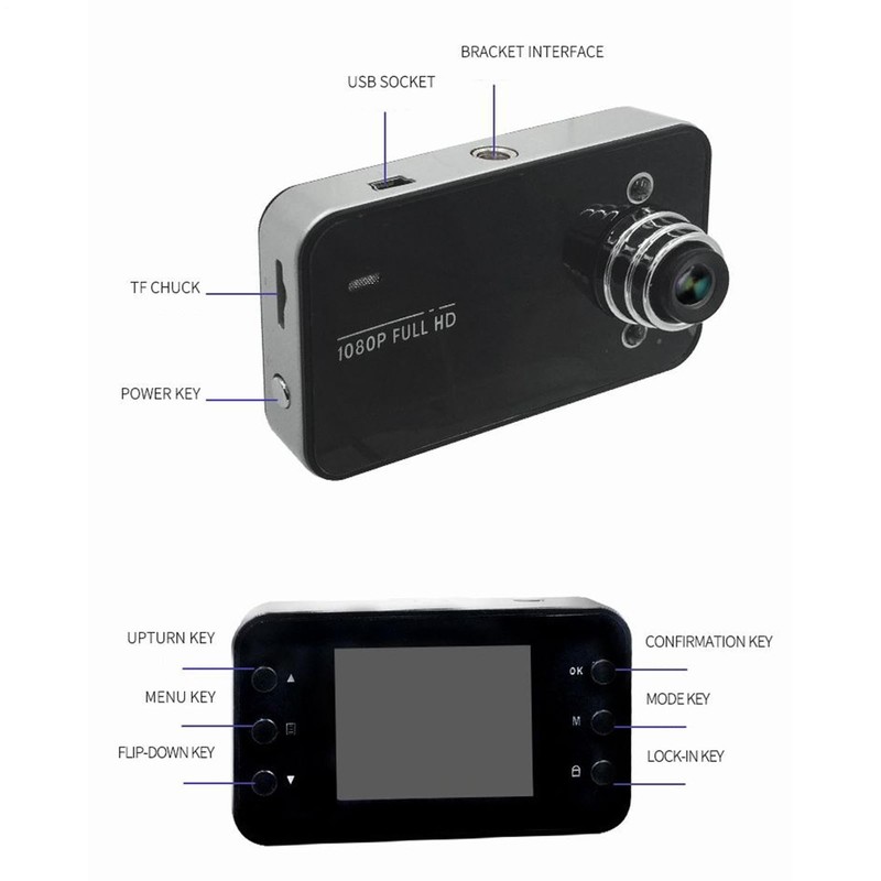 Dashcam Front and Rear Wireless, 3 Channel Dashcam, Smart 1080P