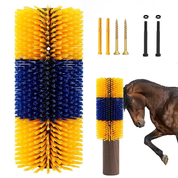 Livestock Scratching Brush, 17.7 * 7.8'' Cow Brush for Scratching