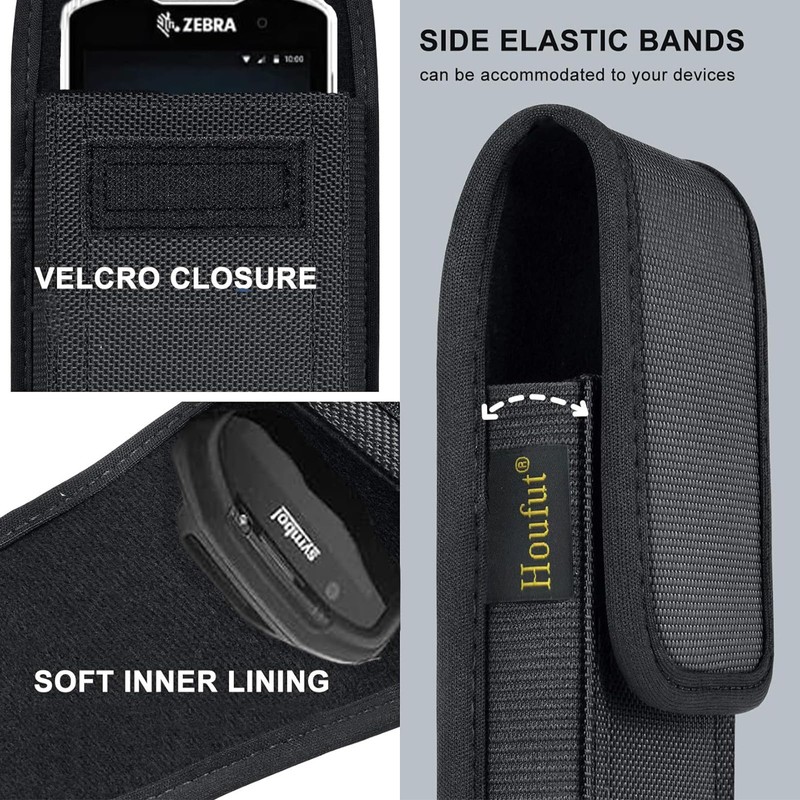 Houfut Scanner Holster, Rugged Carrying Case Pouch for Zebra TC75x,