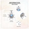 ONEFINITY Sun Necklace 925 Sterling Silver Labradorite Pendant Sun Jewelry