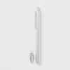 MUJI NBC01A9A Retractable Ballpoint Pen, Main Unit, Aluminum