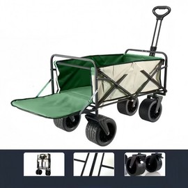 Goraesil Foldable Rear-Opening Expandable Camping Wagon (Wide Tires)