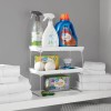 Unbranded Laundry Shelf Organizer Metal Frame Space Saver Detergents Baskets