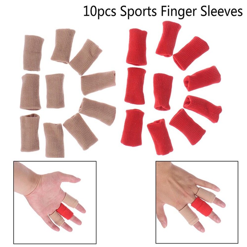 5개입 10개입 손가락 보호대 부목 커버 슬리브 스포츠 [5pcs white