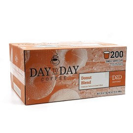 Day To Day Coffee Pods, Compatible with Keurig 2.0 Brewers, Box of 200 Count Donut Blend Medium Roast Single Serve Pods