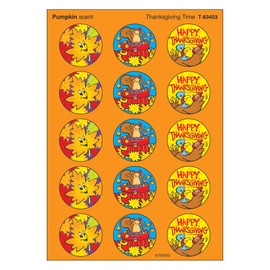 TREND enterprises, Inc. Thanksgiving Time/Pumpkin Stinky Stickers, 60 ct.