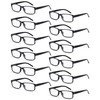 Kanayu 12 Pack Reading Glasses Bulk with Spring Hinge for